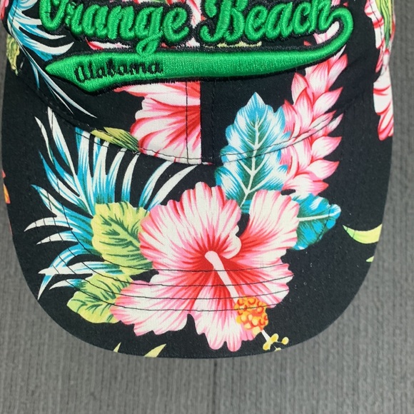 Orange Beach Alabama Baseball Hat Unisex Adjustable Floral Strapback Surf Style - Picture 4 of 13